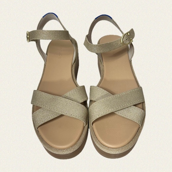 |NWOT| Rothy’s The Criss–Cross Lightweight Wedge Sandal - Picture 9 of 11